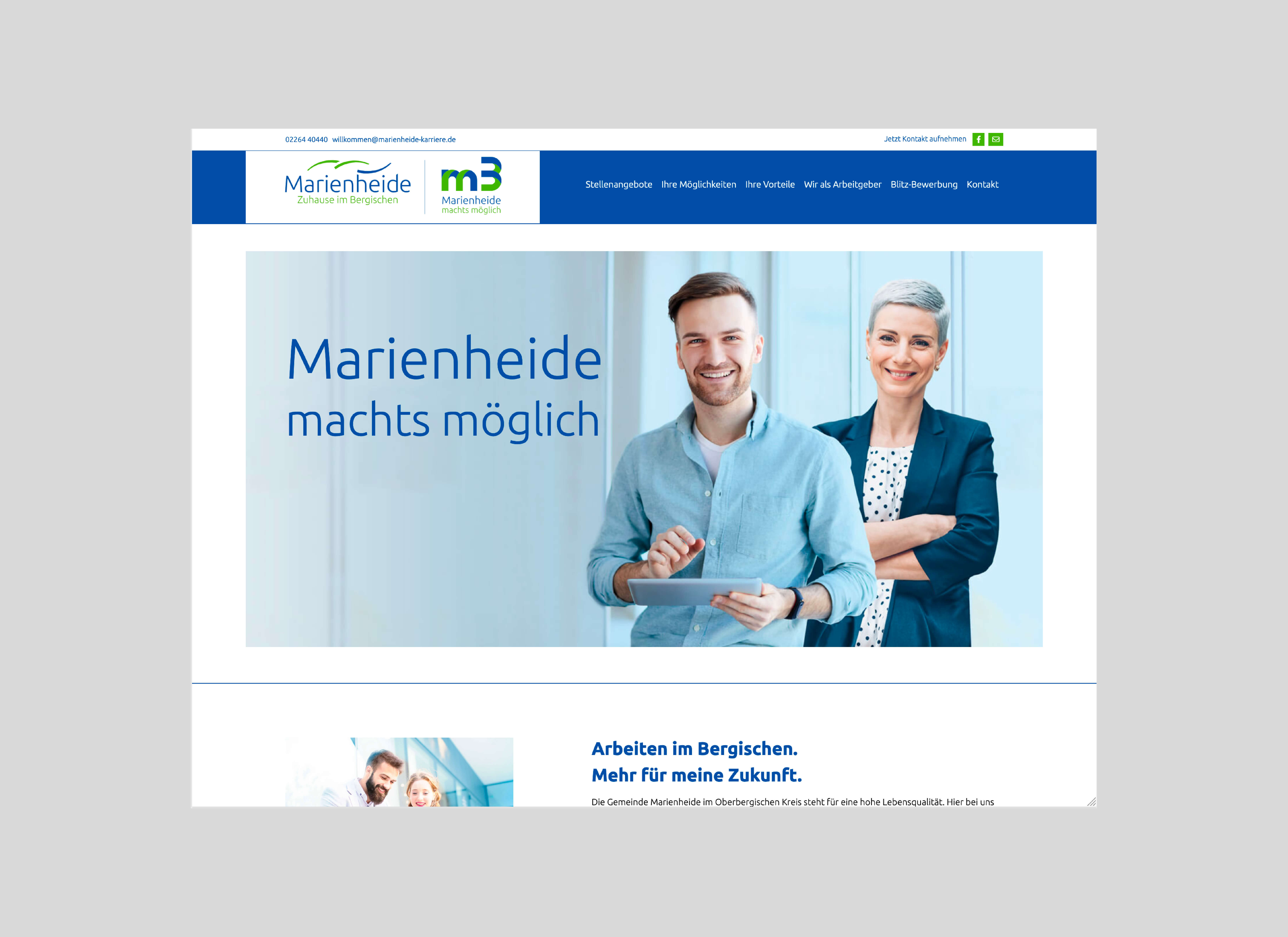 Online-Karriereportal der Gemeinde Marienheide