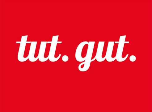 Logo und Slogan der Kamapagne: tut. gut.